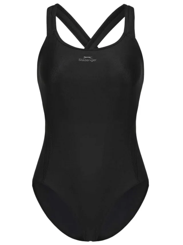 Slazenger Dames/Dames Xtra Life ééndelig badpak (Zwart)