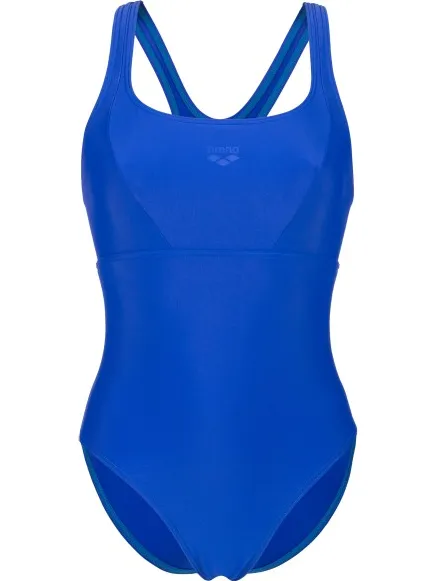 Arena Solid Swimsuit Control Pro Back B badpak blauw