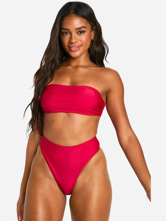 boohoo Dames Mix & Match Hooggetailleerde Bikini Slip Bessen