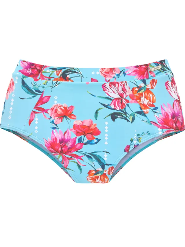 Highwaist bikinibroekje lichtblauw geprint, foto 2