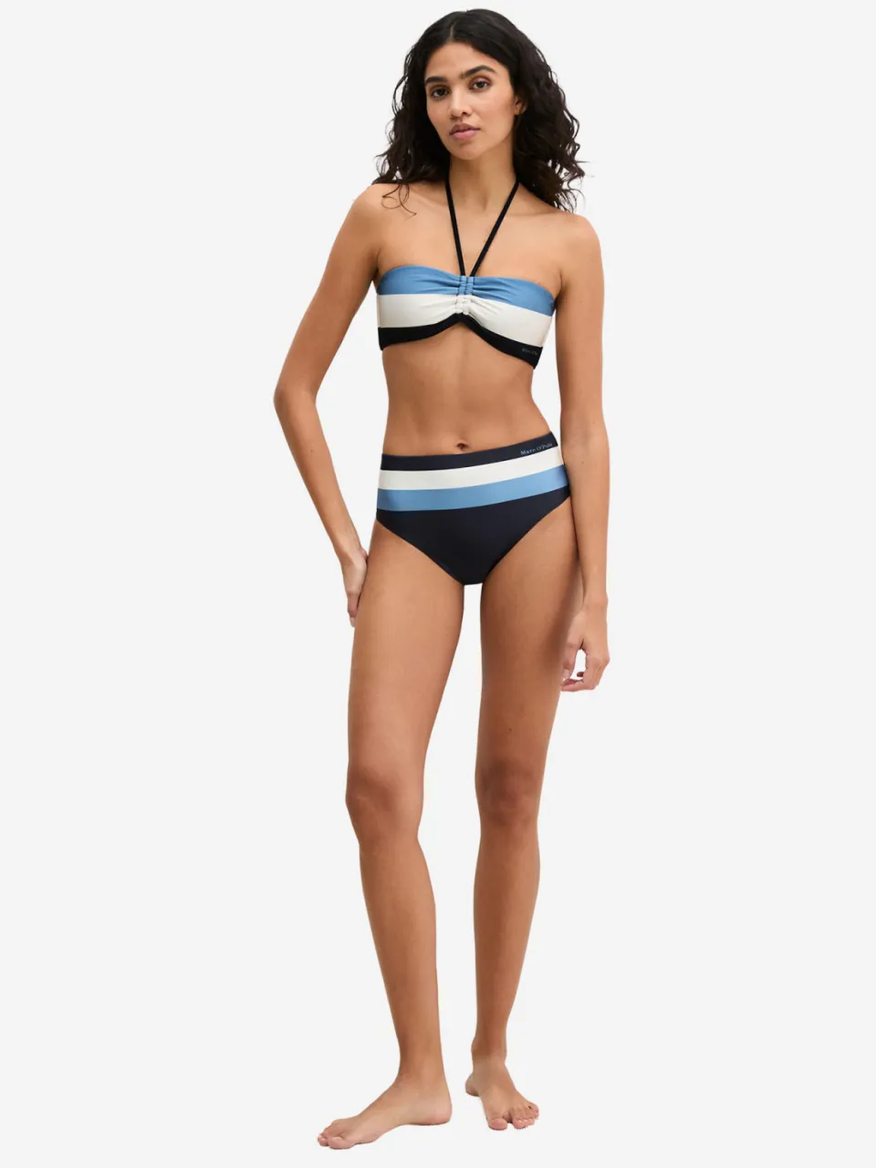 Marc O'Polo Vrouwen Bikini broekjes Summer Stripes Zwart
