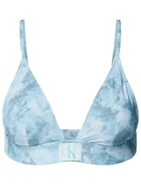 Calvin Klein Dames/Dames Tie Dye Bikini Top (Blauw), foto 2