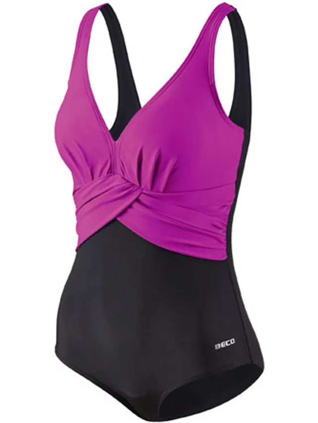 Beco Badpak - D-cup - Dames - Polyamide - Zwart/roze