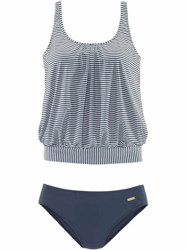 oversized tankini marine gestreept, foto 2