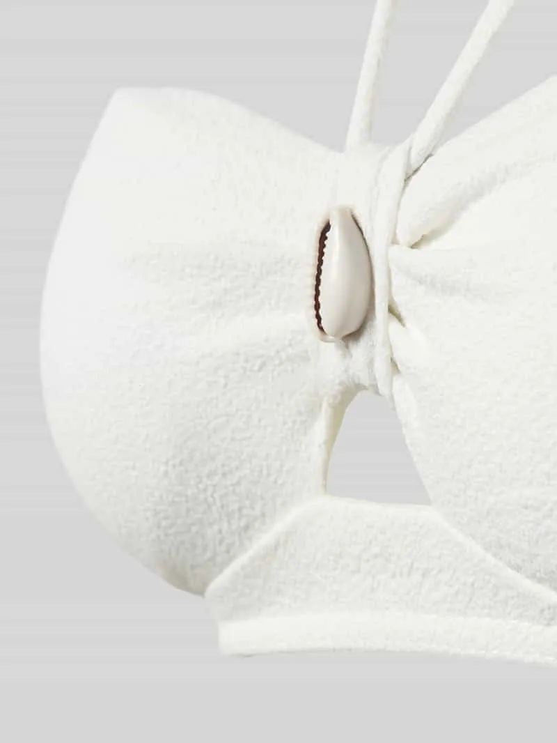 banana moon Bikinitop met siermosselafwerking model 'Kenteo' offwhite, foto 3