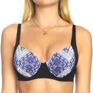 Sunseeker Tribe Attack Underwire Bikini Bra Versch.kleure/Patroon,Zwart