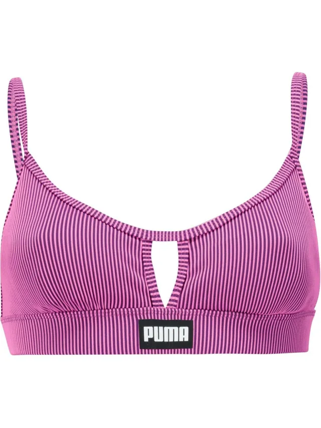 Puma Dames/Dames Peek A Boo Stripe Bikinitop (Roze)