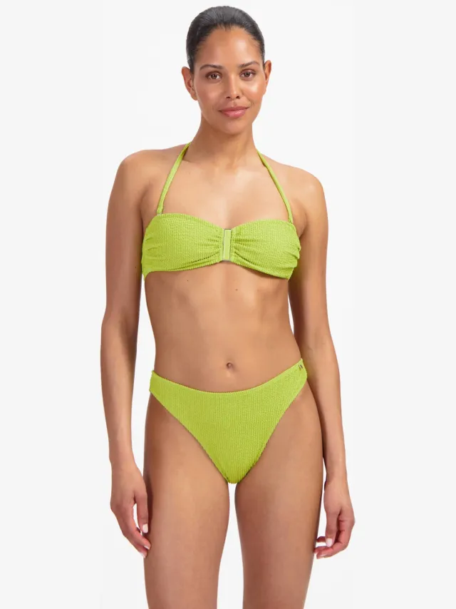 Beachlife brazilian bikinibroekje met textuur lichtgroen