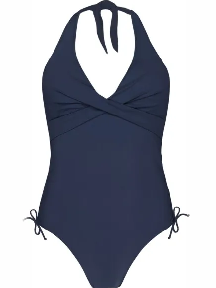 Barts Solid Halter One Piece badpak blauw