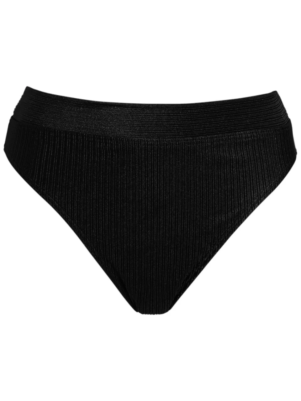 BEACHWAVE high waist bikinibroekje met textuur zwart, foto 2