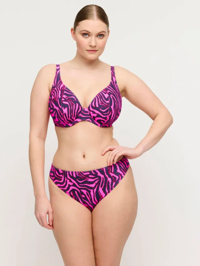 PrimaDonna brazilian bikinibroekje Malabo roze/donkerblauw