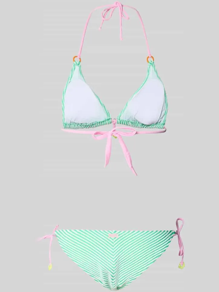 banana moon Slim fit bikini met siergarnering model 'Elsa' groen, foto 2