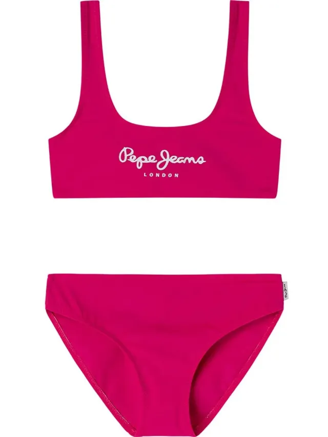 Pepe Jeans Pgb10420 Bikini Roze 10 Years Meisje Fuchsia