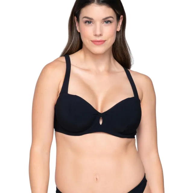 Luna Splendida Blue Sense balconnet bikinitop zwart
