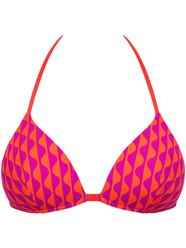 Lisca Aruba push-up bikinitop oranje