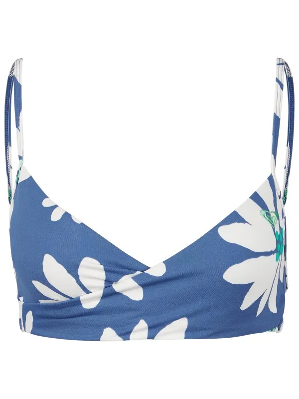 Roxy Women's PT Essentials Wrap Bra - Bikinitop, blauw