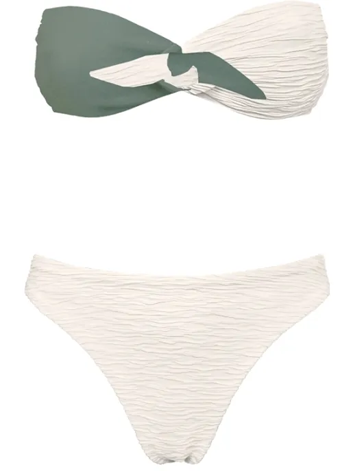Anekdot dames vegan Bikiniset Taijitu Slim Salie En Crème