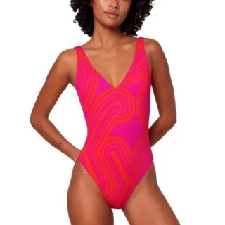 Triumph Flex Smart Summer 08 padded cup badpak roze Versch.kleure/Patroon,Bruin,Roze