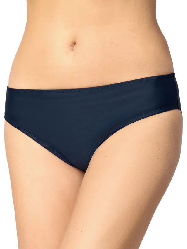 Merry Style Dames Zwembroek - Bikinibroekje - Elastische tailleband - Polyamide & Elastaan – Marineblauw6219 – 44 - MS-VR-Brief-1