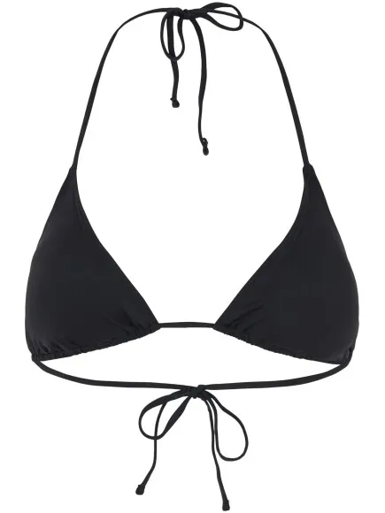 Pieces Dames triangel bikini top pcbaomi effen zwart, foto 2