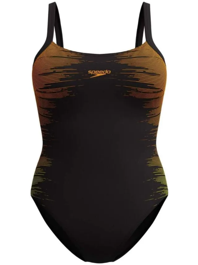 Speedo Badpak Speedo Shaping Scoop Neck Zwart