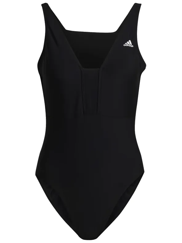 Adidas Iconisea 3-Stripes Badpak dames Zwart