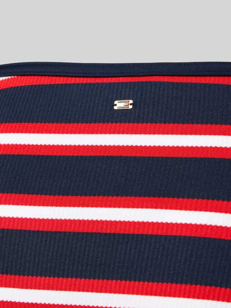 Tommy Hilfiger Bikinibroekje van geribd materiaal Donkerblauw