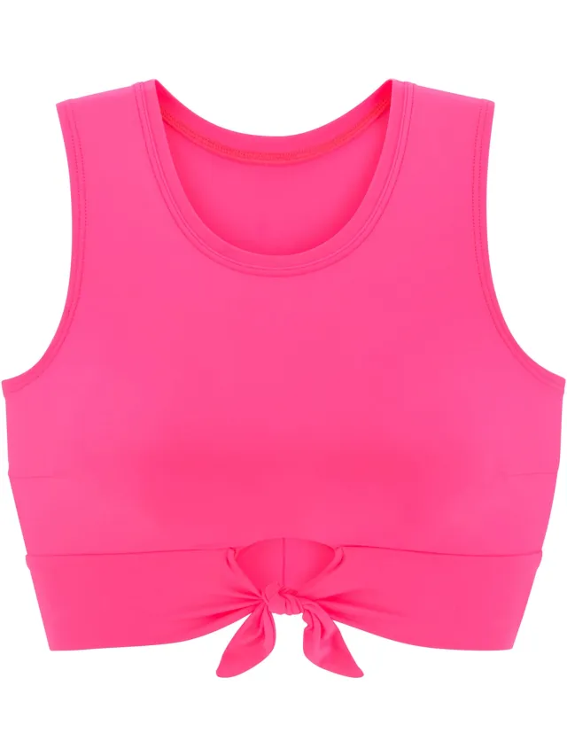 bikini crop-top roze, foto 2