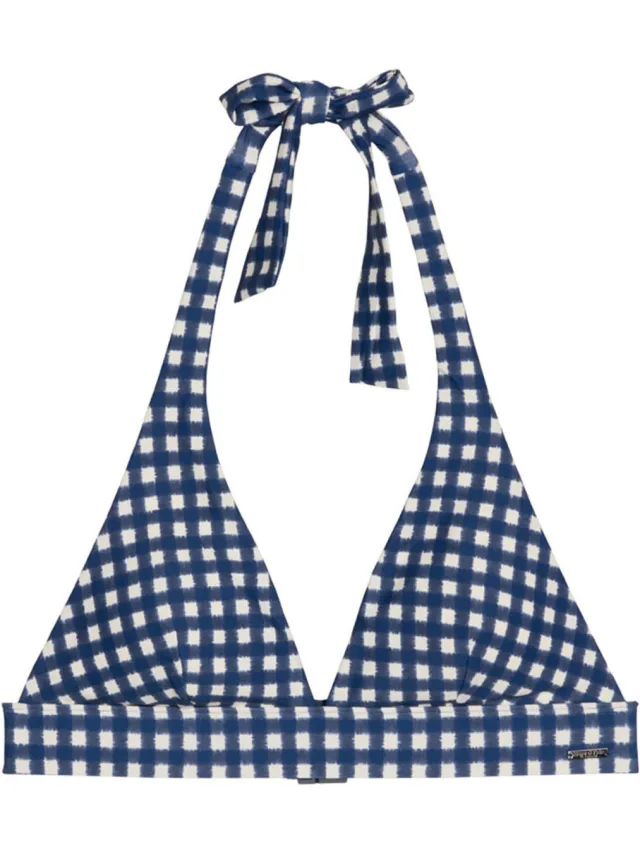 Marc O'Polo Vrouwen Triangel bikinitop Shiny donkerblauw, foto 2