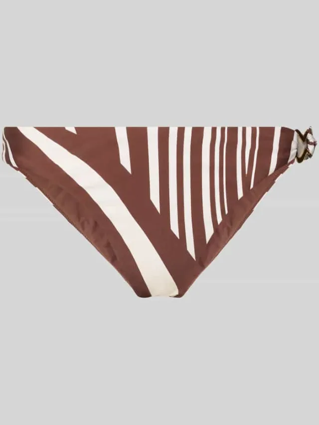 Seafolly Bikinibroekje met sierlijk zij-element model 'COASTLINE' Middenbruin