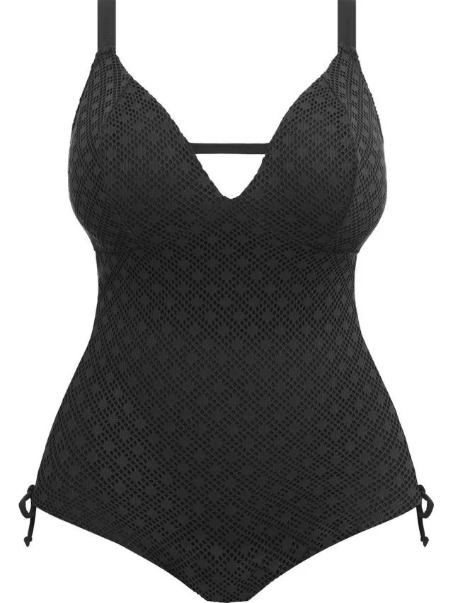 Elomi Bazaruto non wired Dames Badpak - Maat H90 (EU) Zwart