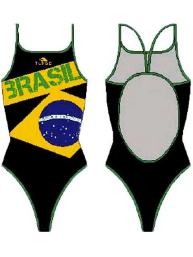 Turbo Brazil Ii Zwemkleding Zwart 5XL Vrouw Black / Yellow