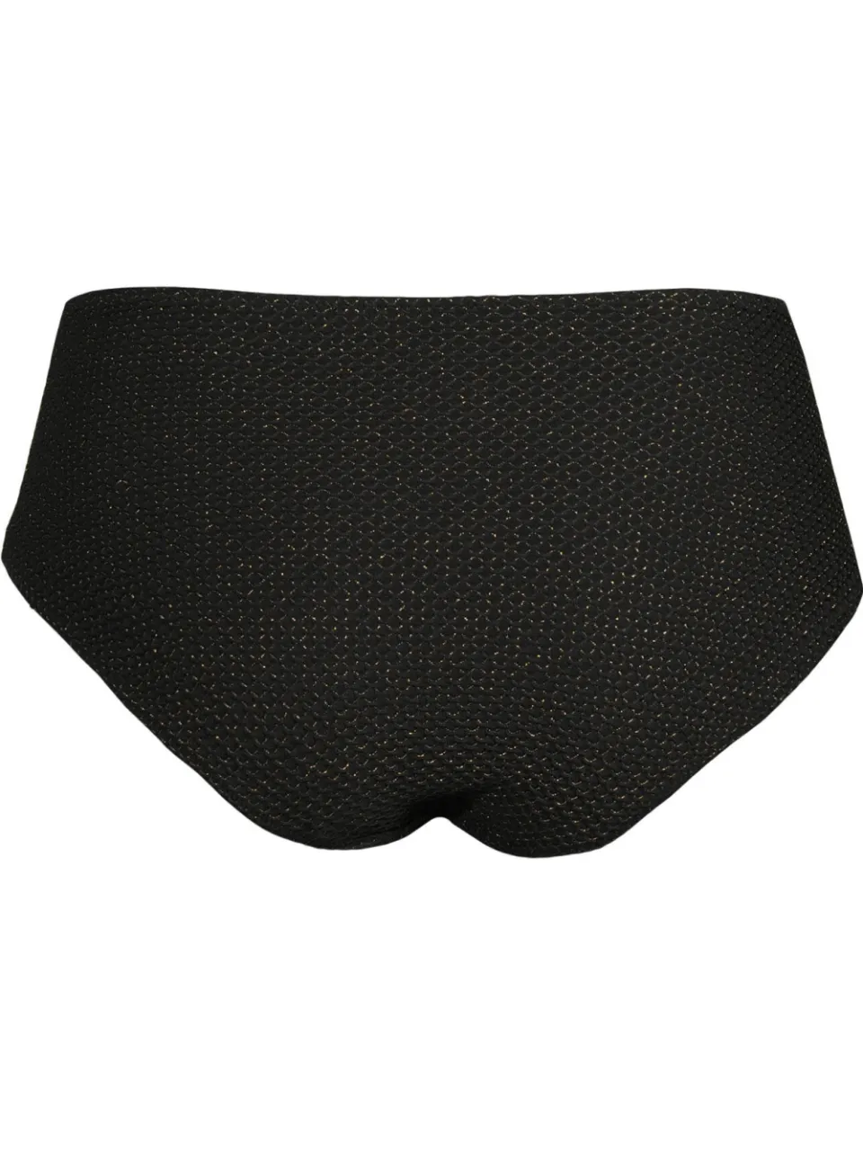 BEACHWAVE Curve high waist bikinibroekje met lurex en textuur zwart, foto 3