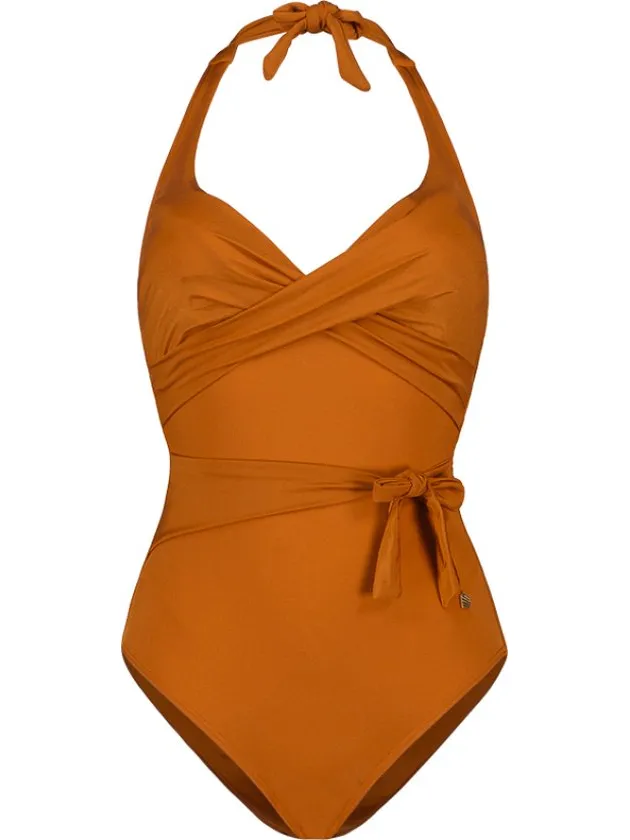 Beachlife Rust overslag badpak - dames Oranje