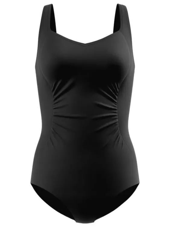 Speedo Shirred sportbadpak - zwart, foto 2