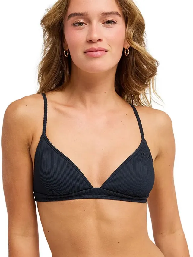 Roxy Love Fixed Triangle Bikinitop Zwart L Vrouw Anthracite
