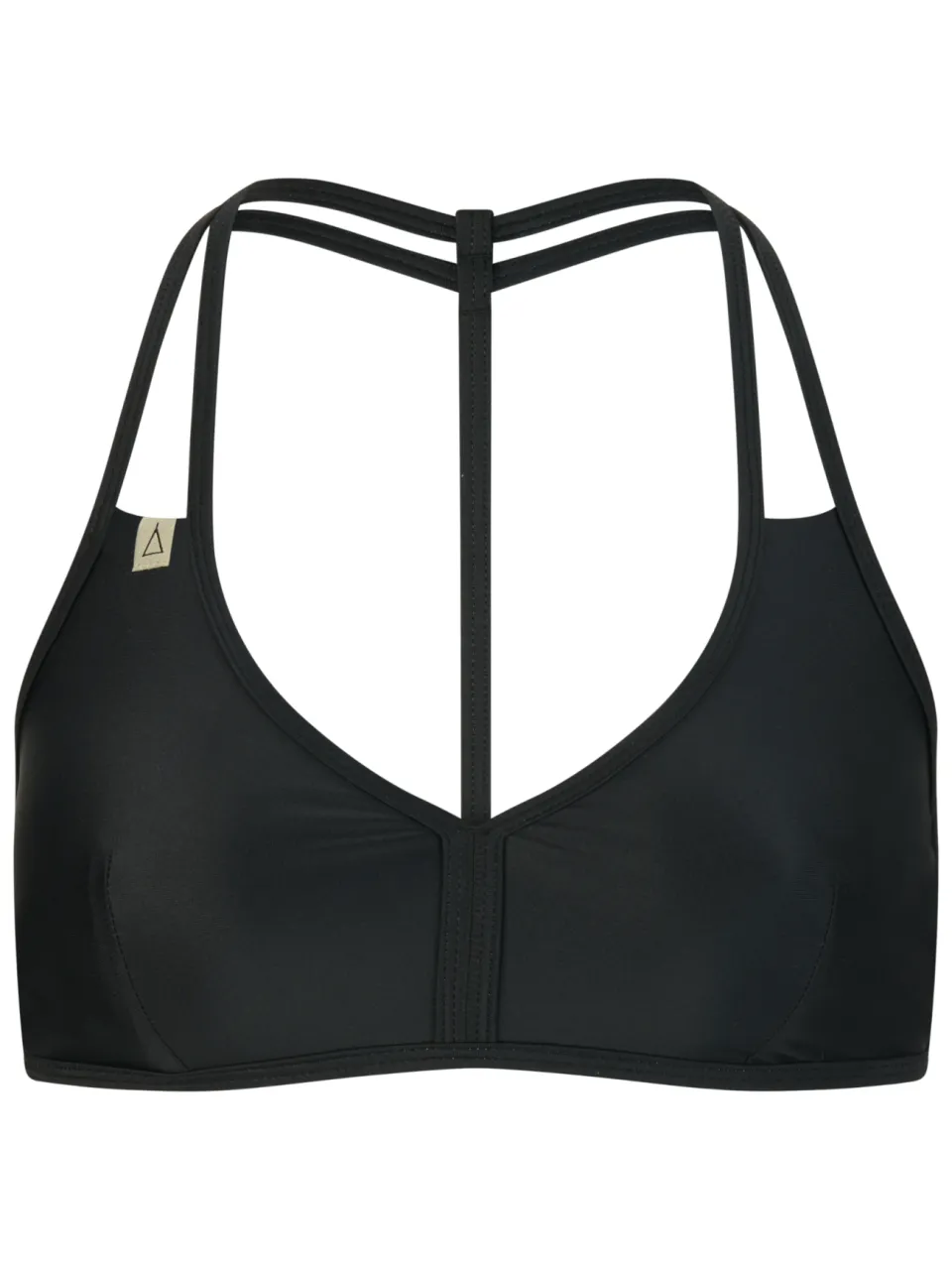 Inaska dames vegan Bikinitop Halter Free Zwart, foto 2