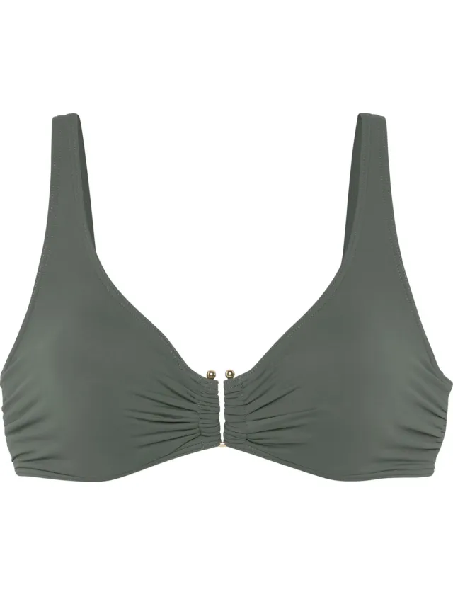 beugelbikinitop olijf
