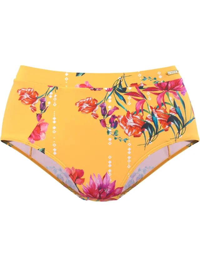 Highwaist bikinibroekje geel geprint, foto 2