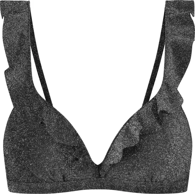 Beachlife Sea Glitter Dames Bikinitopje Zilver