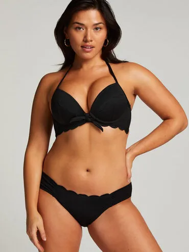 Hunkemöller Rio Bikinibroekje Scallop Zwart