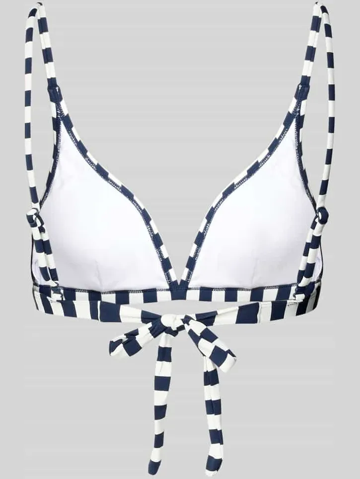 Barts Bikinitop met vetersluiting aan de achterkant model 'YADBOR' marineblauw, foto 2