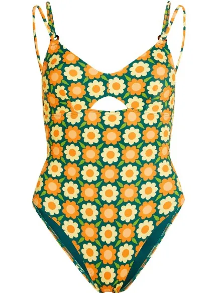 O'Neill O'Riginals badpak groen en oranje, foto 2