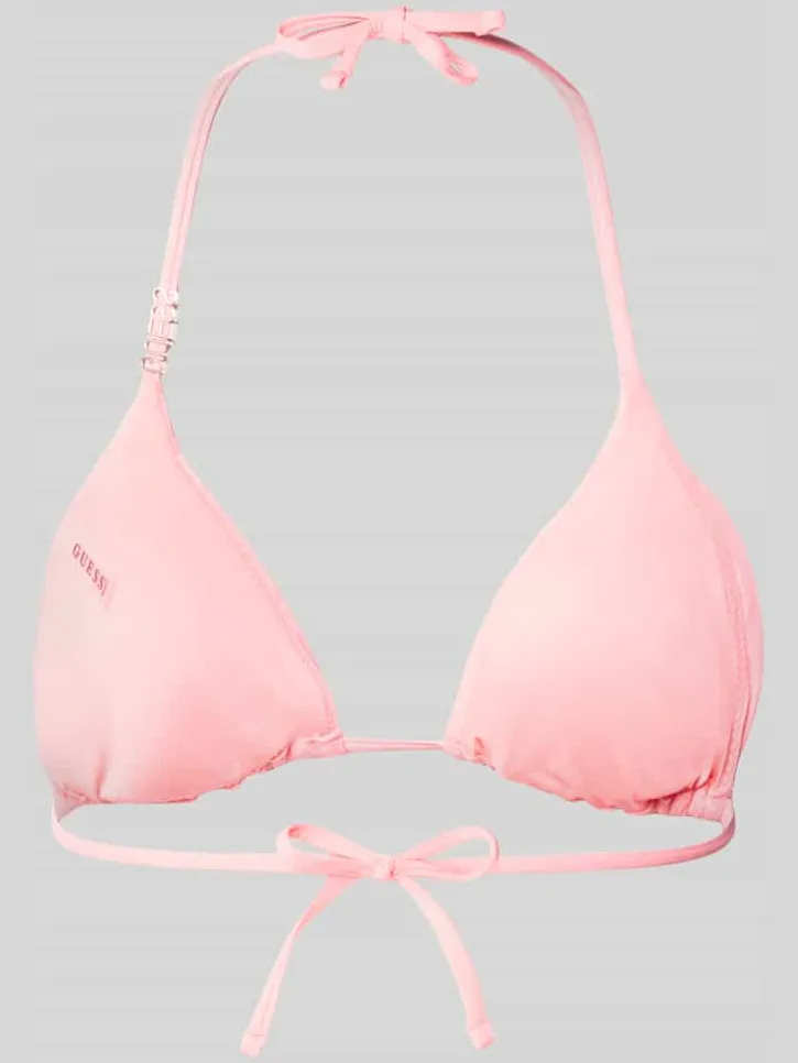 Guess Bikinitop met logodetail model 'Rem' abrikoos, foto 2