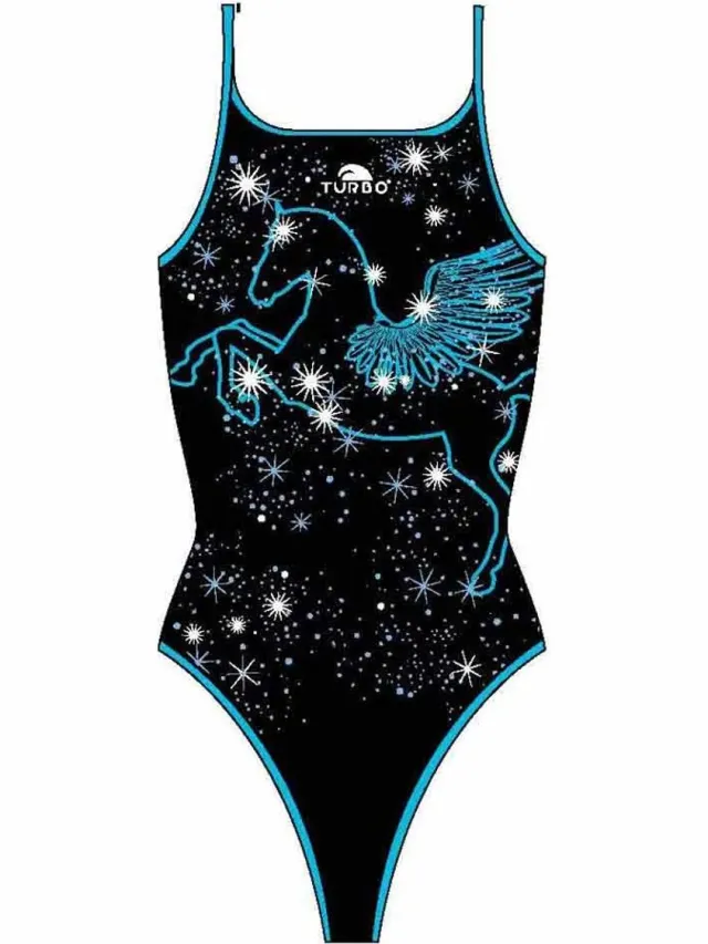 Turbo Pegaso Zwemkleding Zwart 3XL Vrouw Black