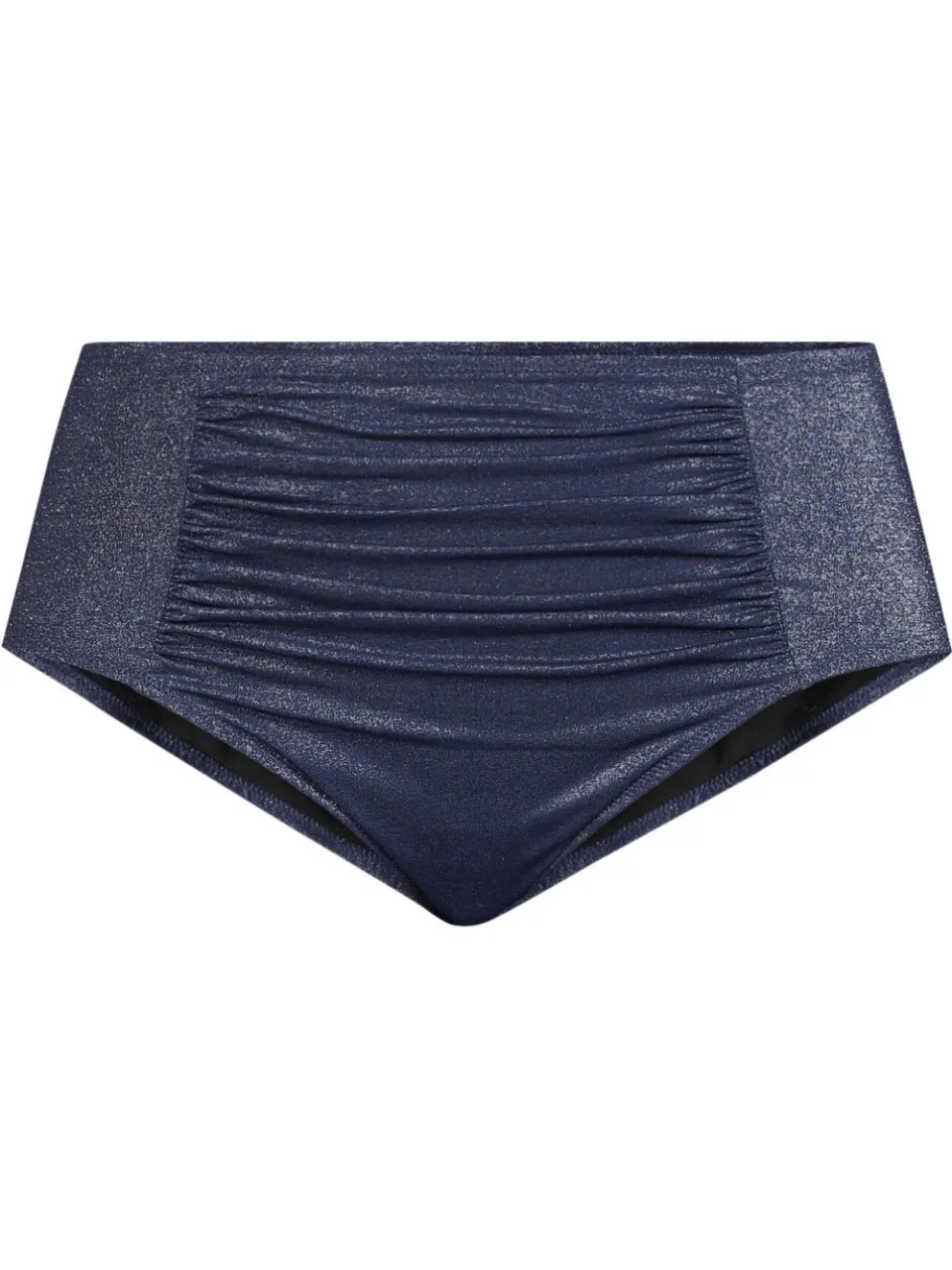 BEACHWAVE Curve high waist bikinibroekje met lurex donkerblauw, foto 2