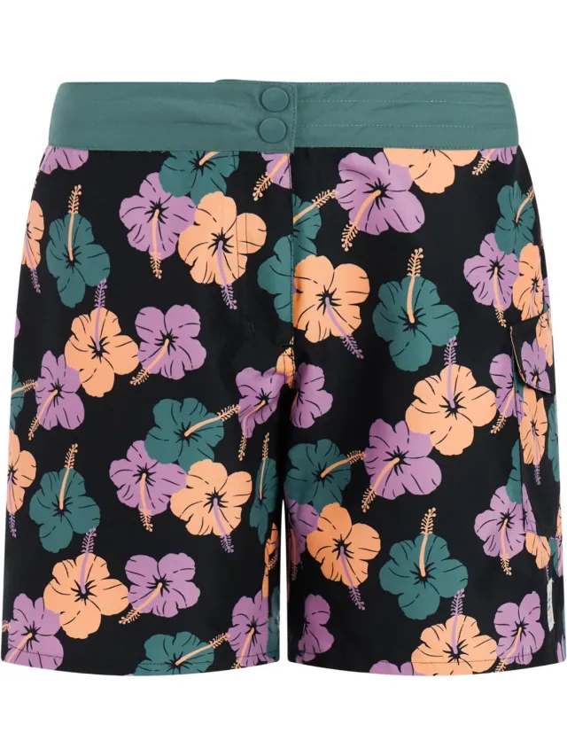 Protest PRTJesse - Zwembroek Dames - Normale pasvorm - Knoopsluiting - Knielengte - Zwart True Black