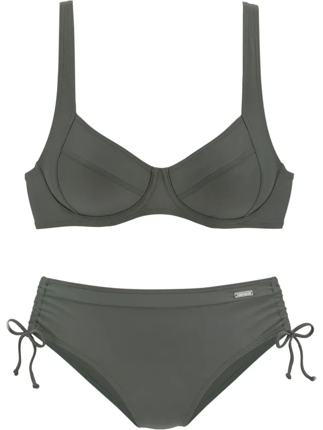 Beugelbikini olijf