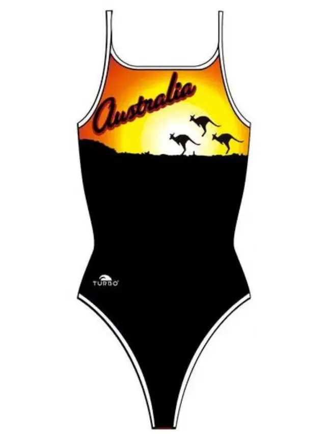 Turbo Australia Sun 2012 Zwemkleding Zwart L Vrouw Black
