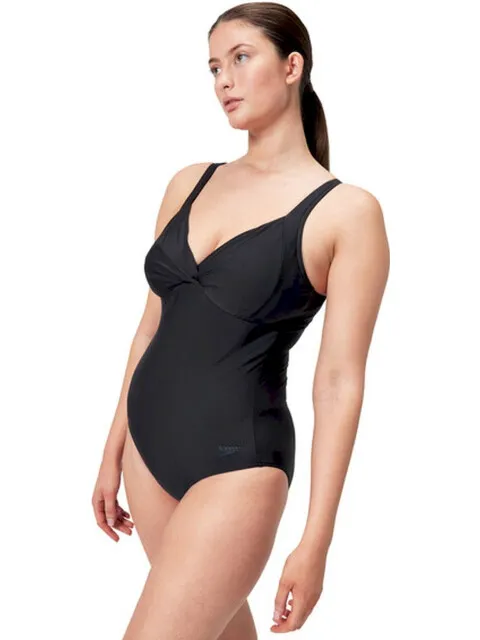 Speedo Eco Cross Knot Shaping badpak zwart